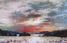 Winter Sunset, Stokenchurch