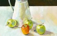 Three Green Apples