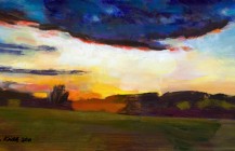 Sunset at Studley Green